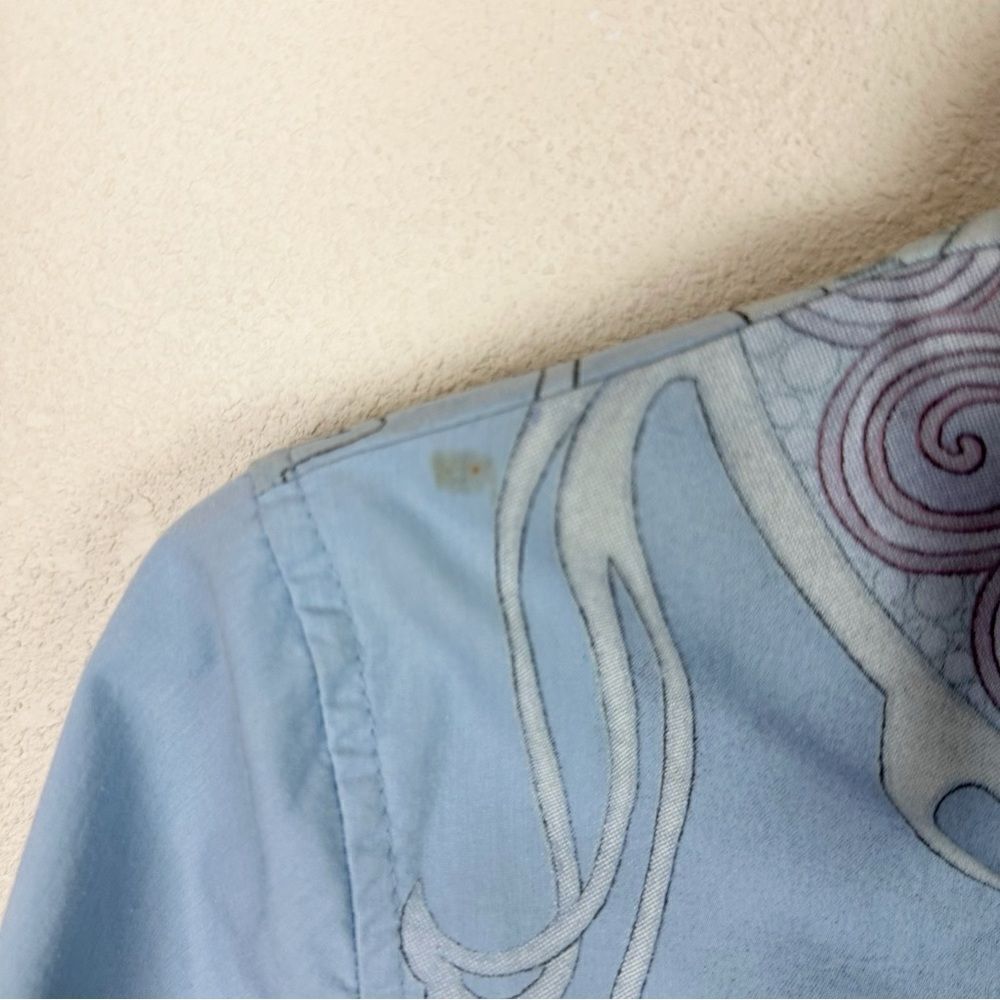 Disney Store Princess Ariel Snap Button Down Blouse Long Sleeve Small Vintage - Picture 5 of 8